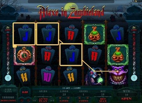 Грати онлайн в безкоштовний ігровий автомат Alaxe in Zombieland